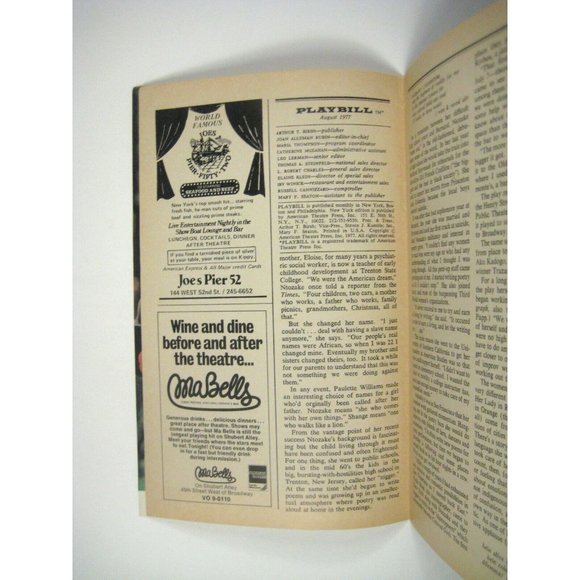 Shadow Box Playbill 1977 Maria Tucci Michael Cristofer Mary Carver Timothy Crowe - Picture 5 of 6